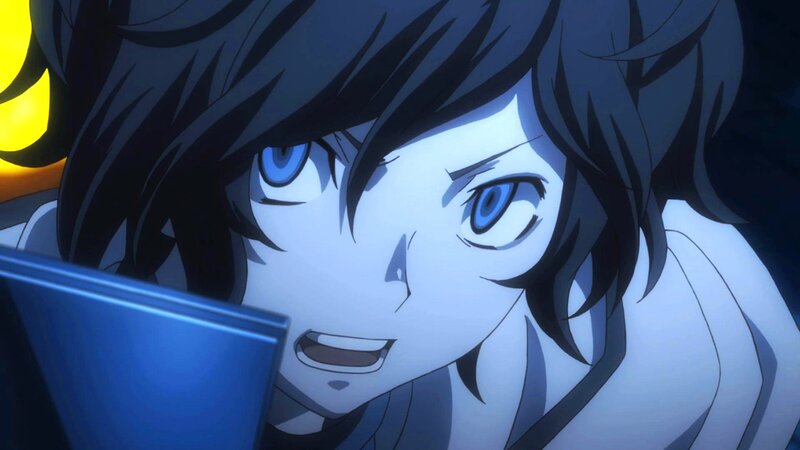 anime character with blue eyes