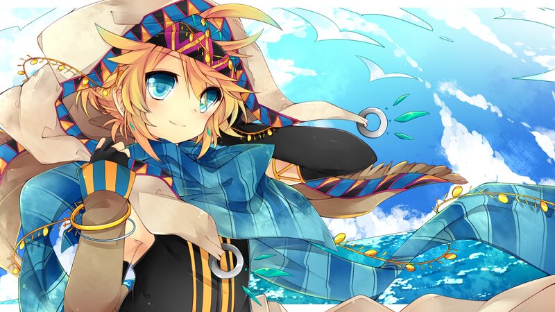 anime character with blue eyes