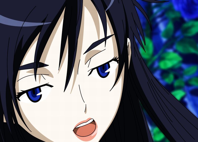 anime character with blue eyes