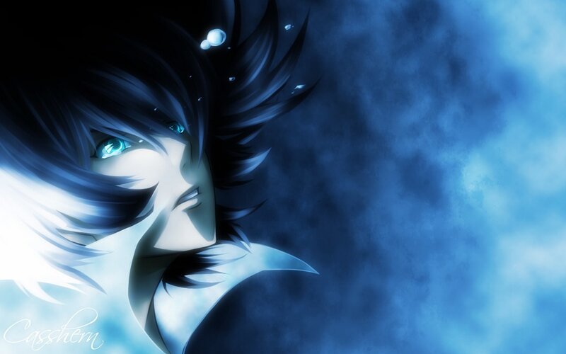 anime character with blue eyes
