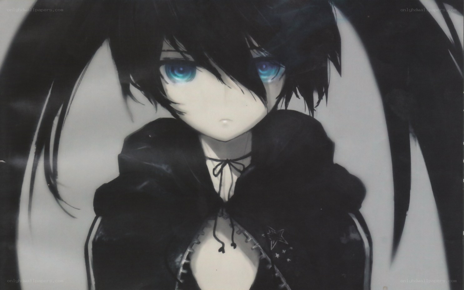 anime character with blue eyes