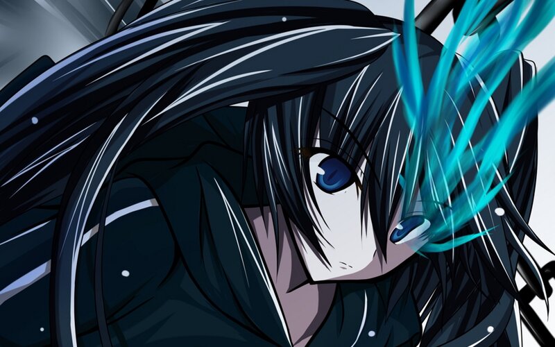 anime character with blue eyes