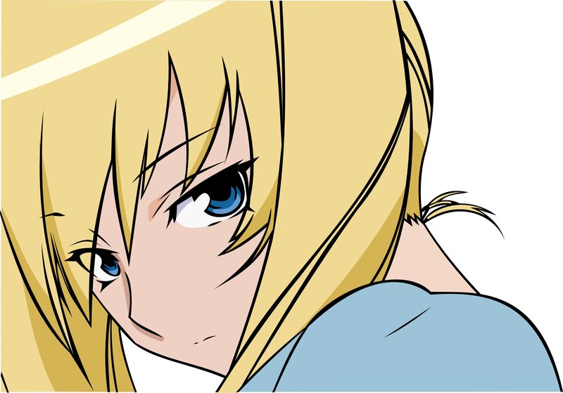 anime character with blue eyes