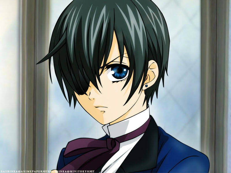 anime character with blue eyes