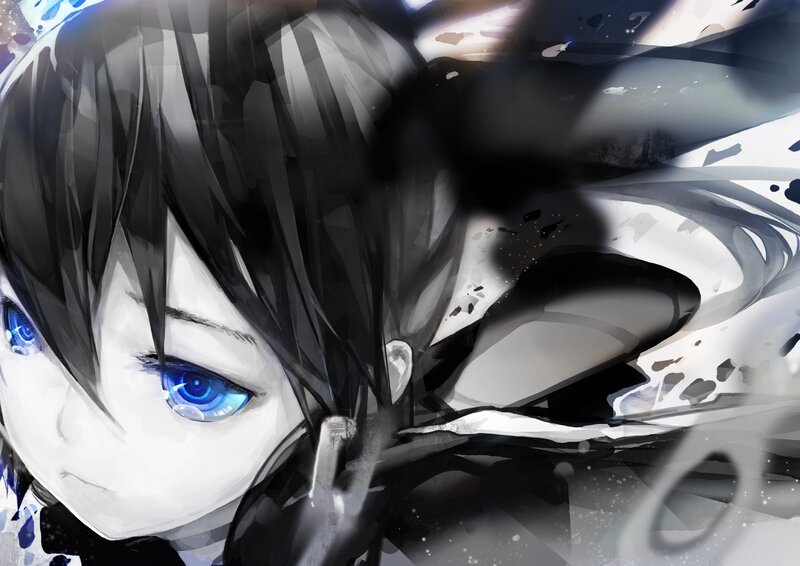 anime character with blue eyes