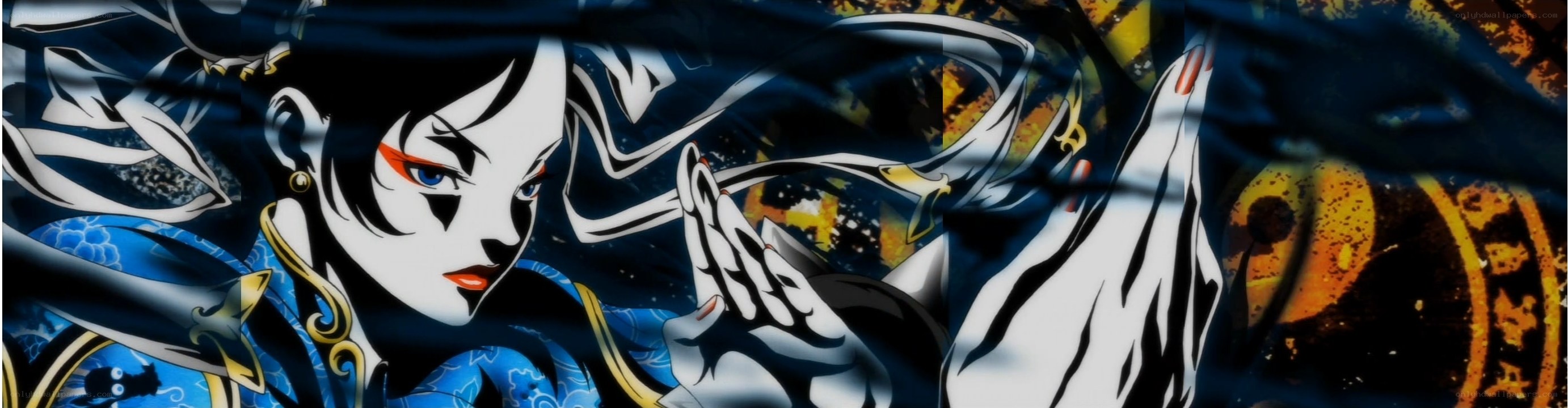 anime character with blue eyes