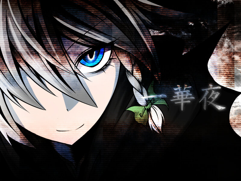 anime character with blue eyes