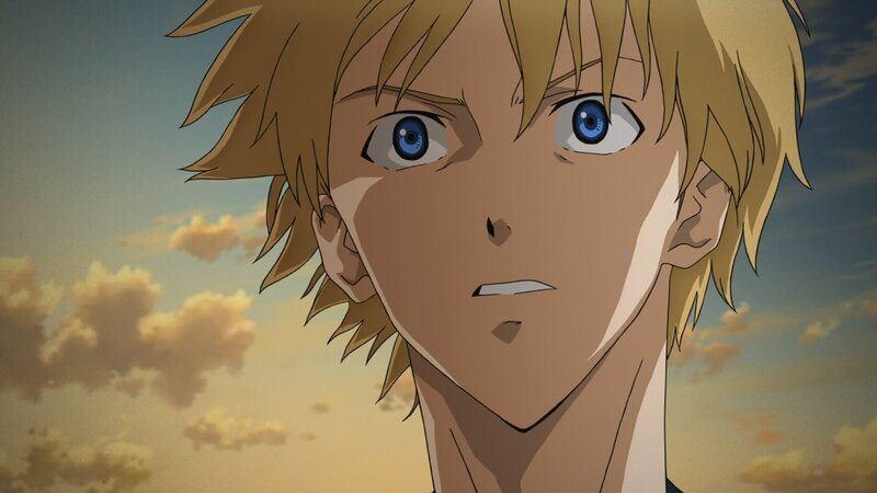 anime character with blue eyes