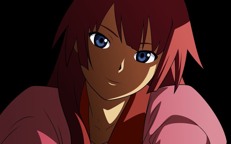 anime character with blue eyes