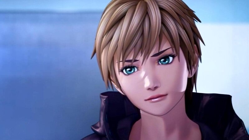 Anime Character with Blue Eyes — Calm