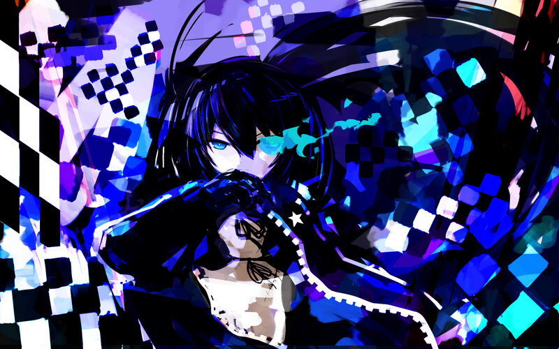 Anime Character with Blue Eyes — Dramatic, Digital Art