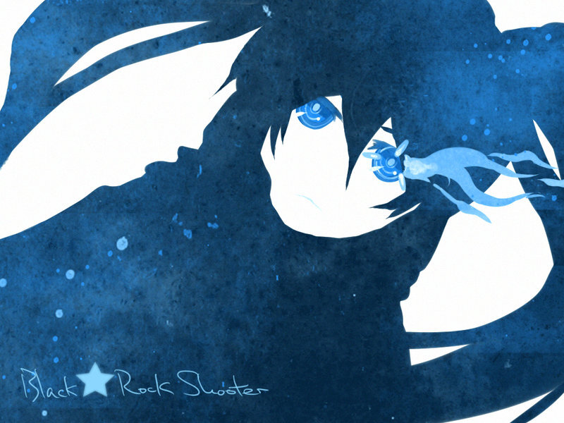 Anime Character with Blue Eyes — Dramatic, Night