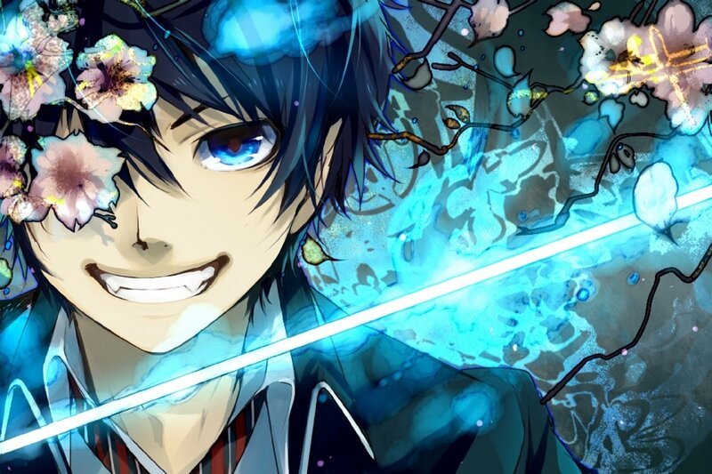 Anime Character with Blue Eyes — Dramatic, Spring