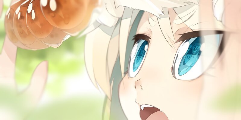 Anime Character with Blue Eyes — Surprised