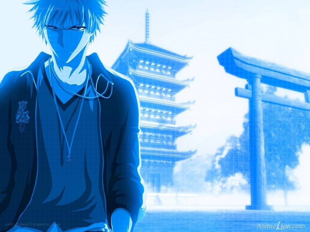 anime character with blue filter