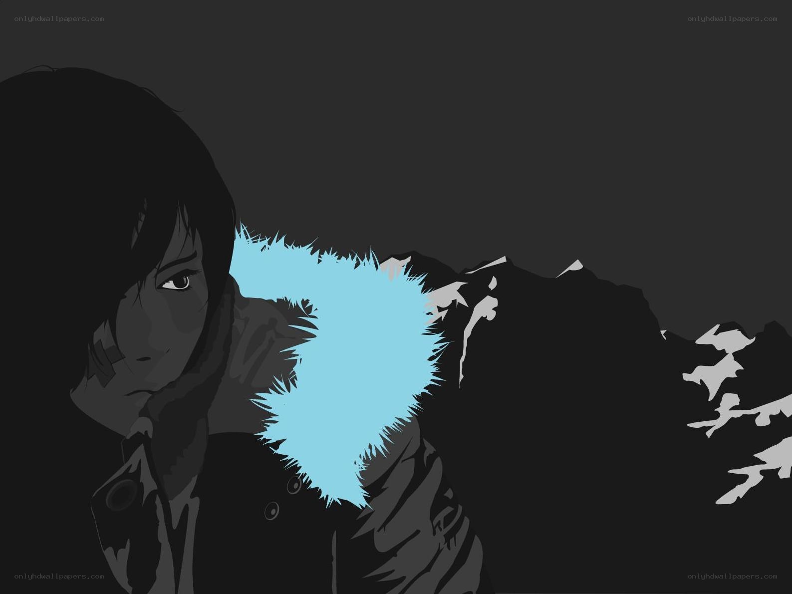 anime character with blue fur