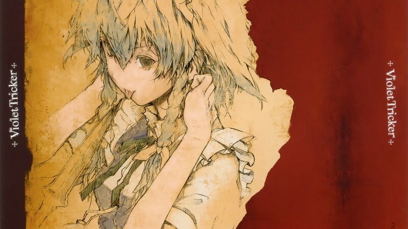 anime character with blue hair