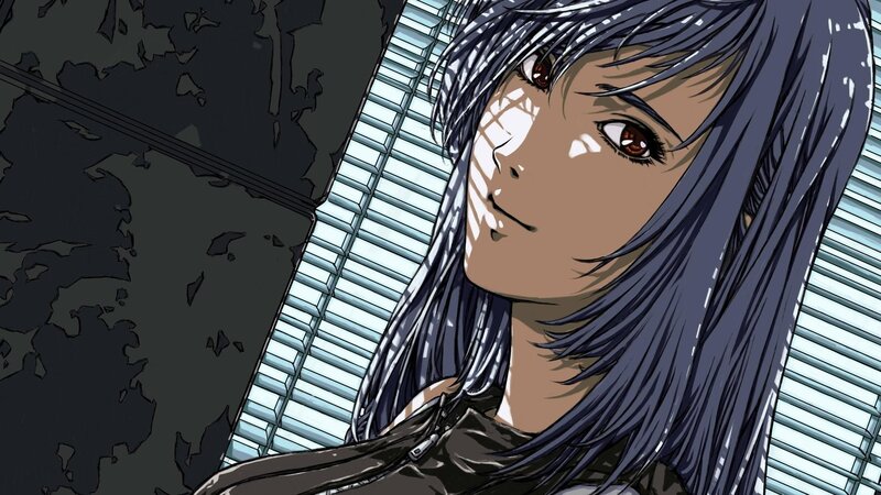 anime character with blue hair