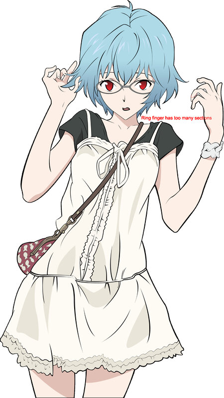 anime character with blue hair