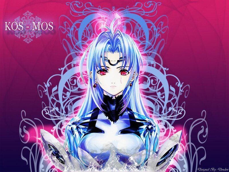 anime character with blue hair