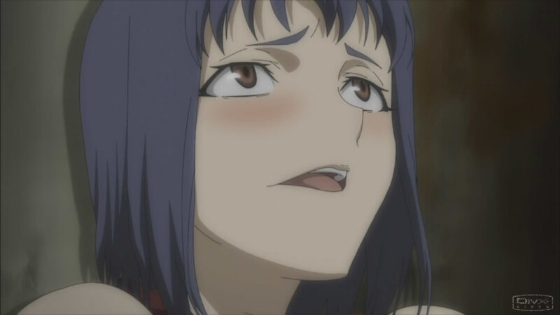 anime character with blue hair