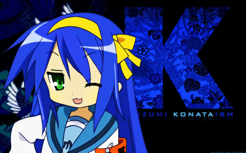 anime character with blue hair