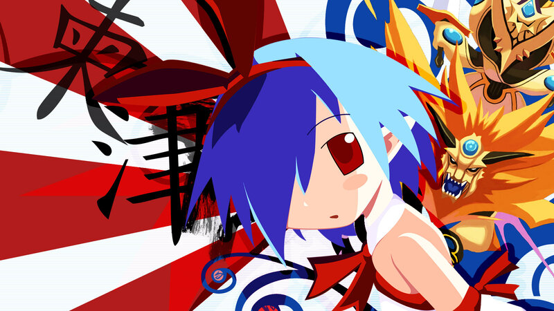 anime character with blue hair