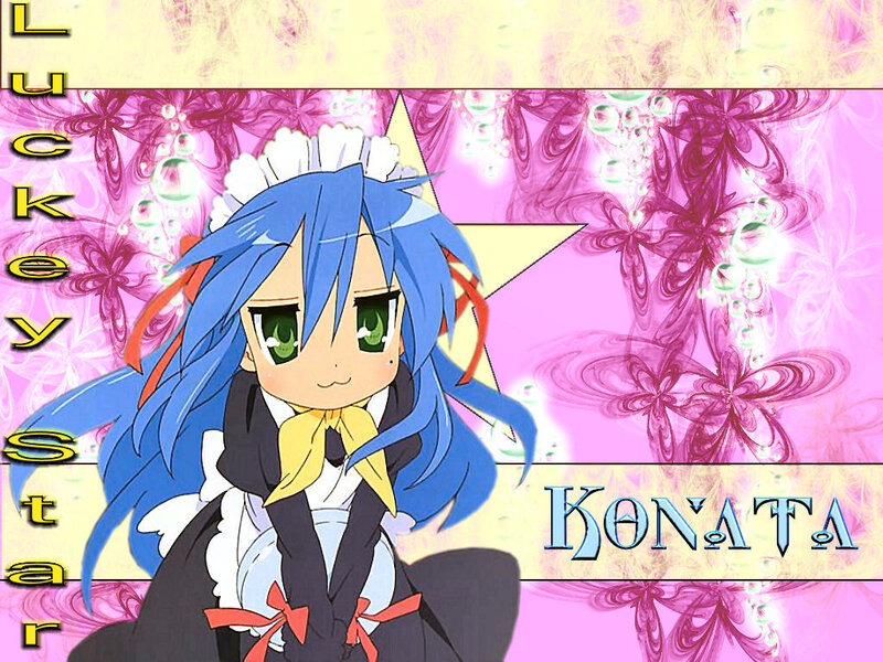 anime character with blue hair