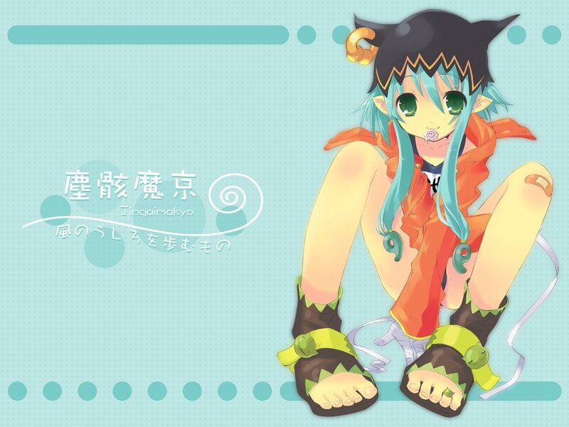 Anime character with blue hair