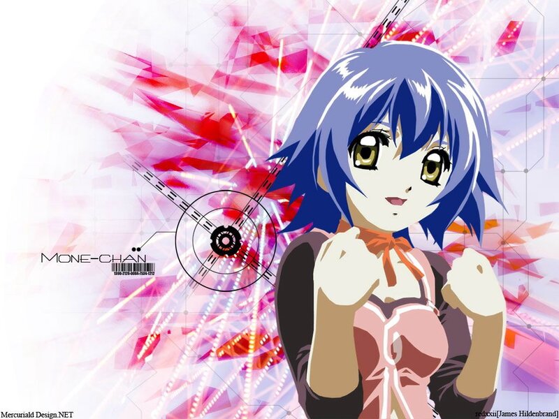 anime character with blue hair