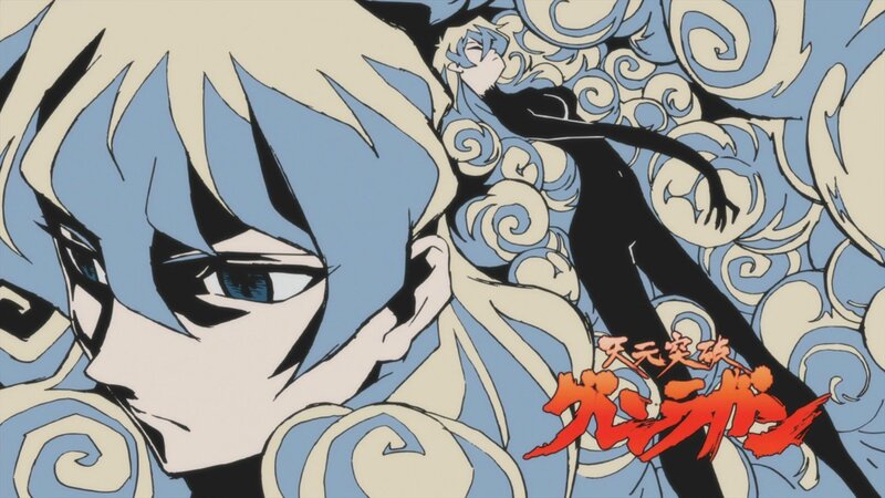 Anime character with blue hair
