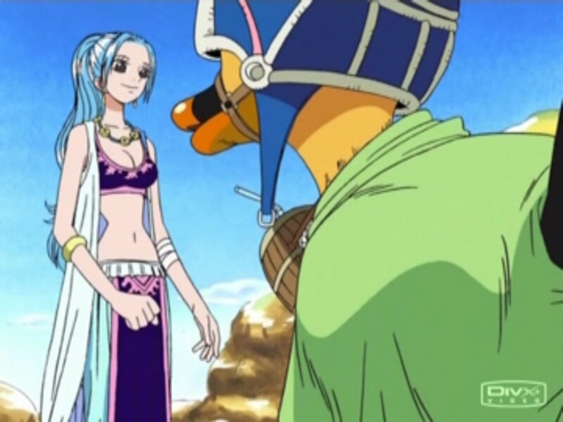 Anime character with blue hair