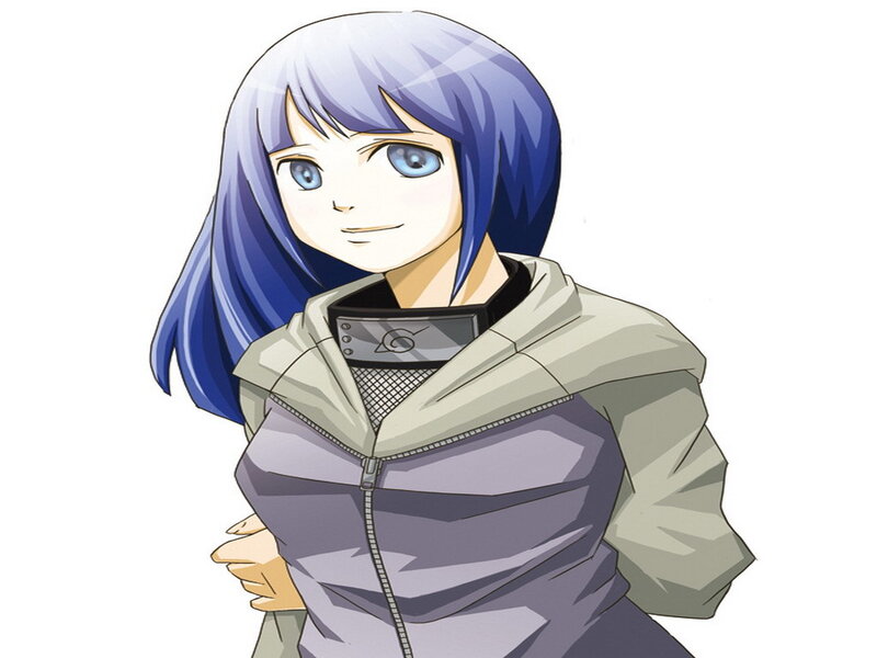 Anime character with blue hair