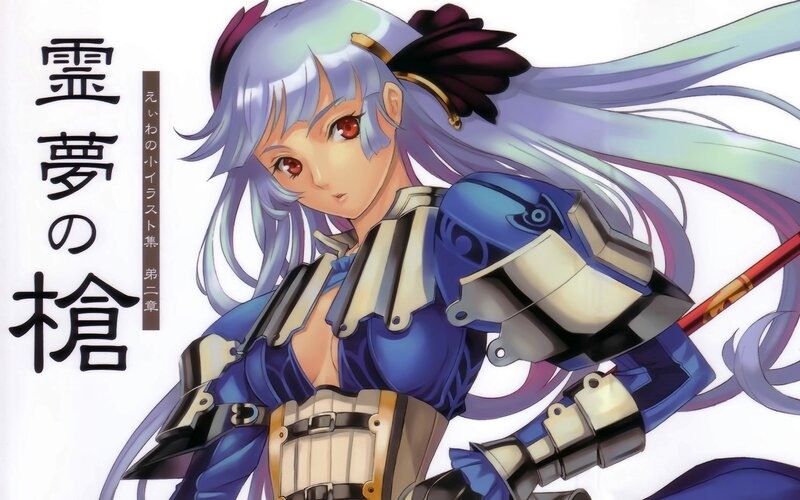 Anime character with blue hair