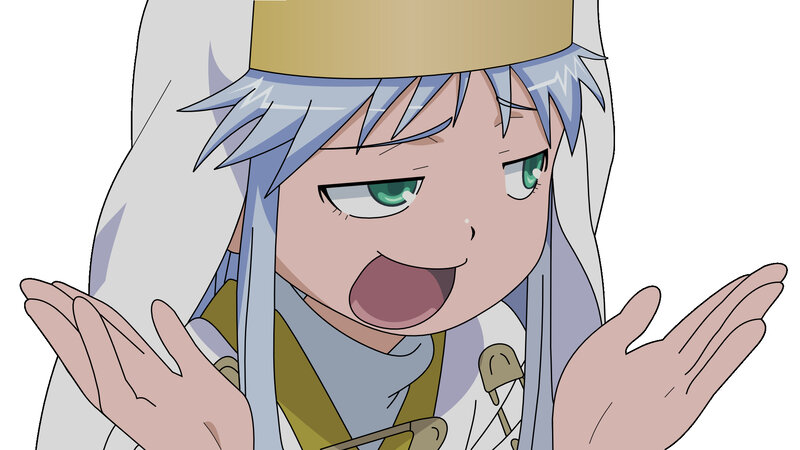 anime character with blue hair