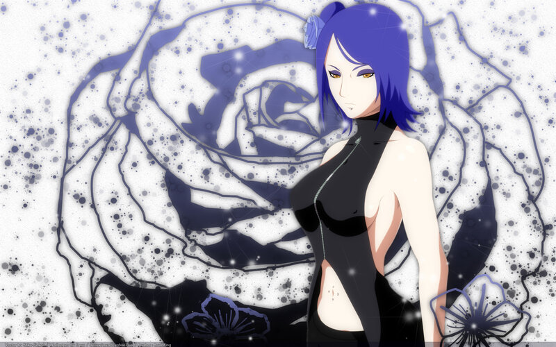 Anime character with blue hair
