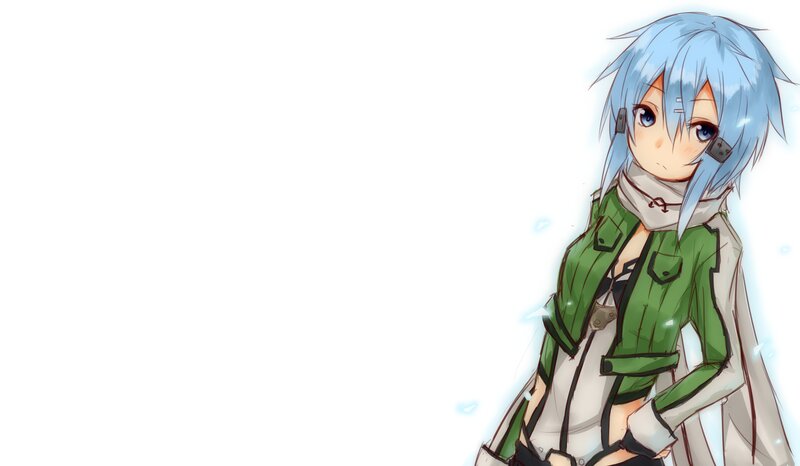 Anime Character with Blue Hair — Calm, Green Jacket