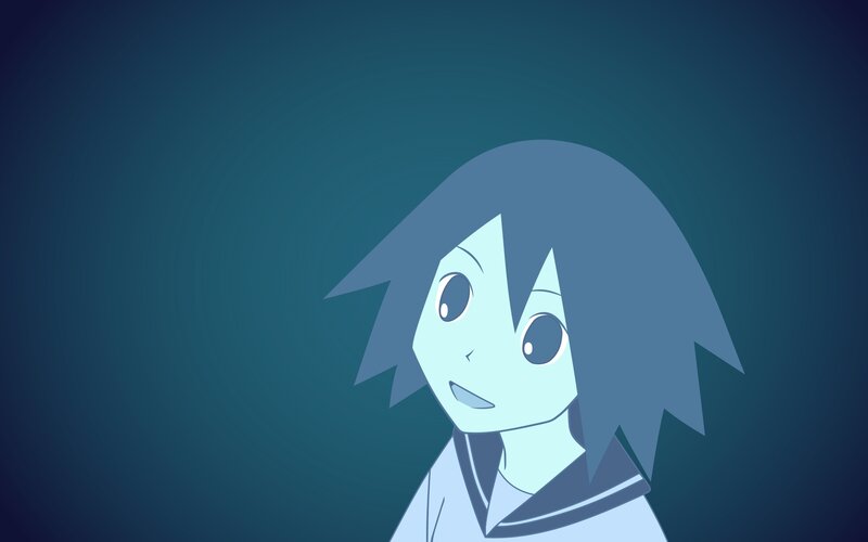 Anime Character with Blue Hair — Calm, Sailor Uniform