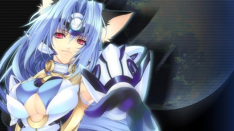 Anime Character with Blue Hair — Dramatic, Cat Ears