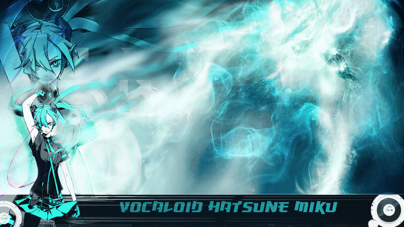 Anime Character with Blue Hair — Dramatic, Digital Art, Smoke