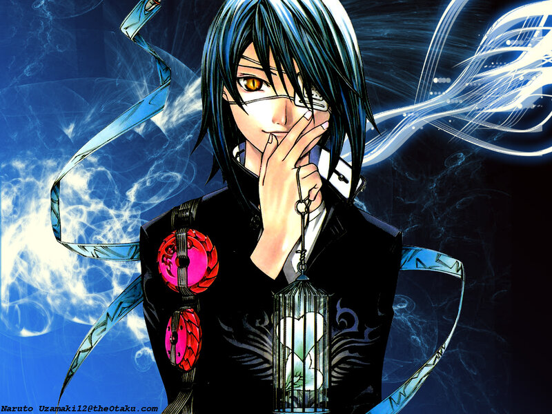 Anime Character with Blue Hair — Dramatic, Manga, Birdcage