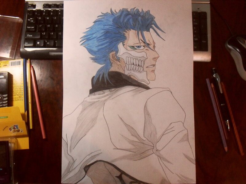 Anime Character with Blue Hair — Dramatic, Manga, Keyboard