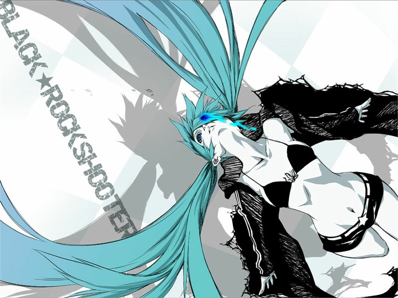 Anime Character with Blue Hair — Dramatic, Manga, Long Hair, Black Jacket