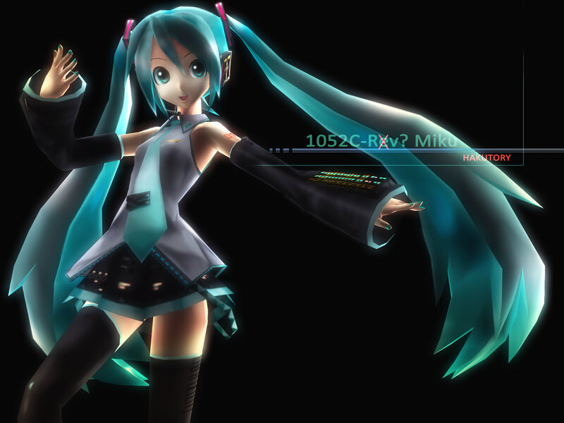 Anime Character with Blue Hair — Dynamic, 3d Render
