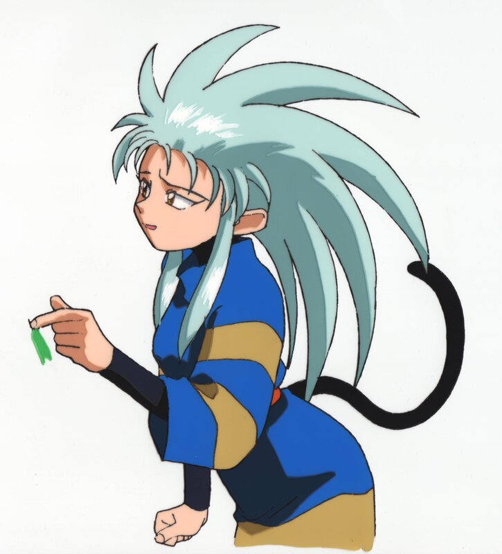 Anime Character with Blue Hair — Neutral, Blue Hair