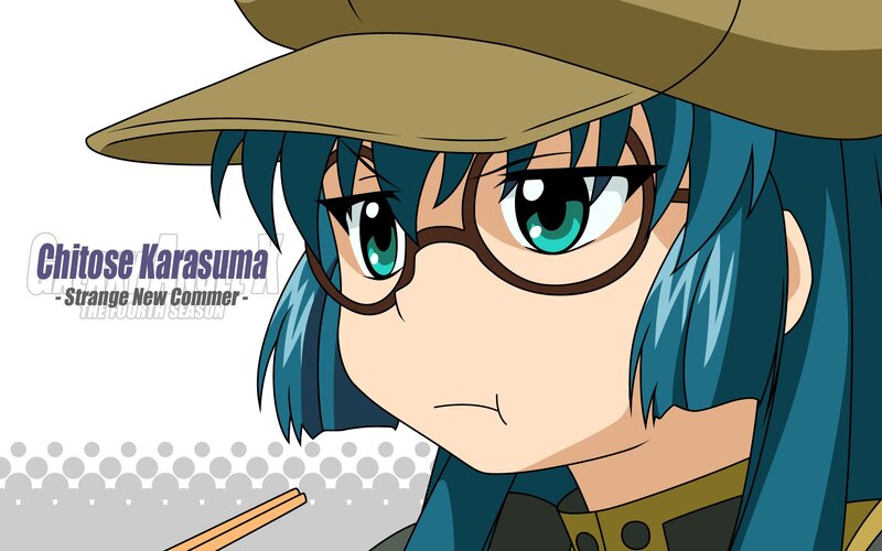 Anime Character with Blue Hair — Neutral, Glasses