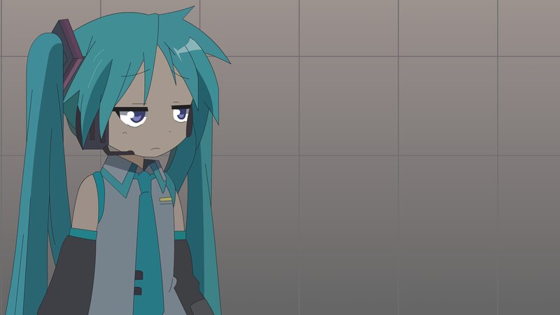 Anime Character with Blue Hair — Neutral, Headset, Long Hair