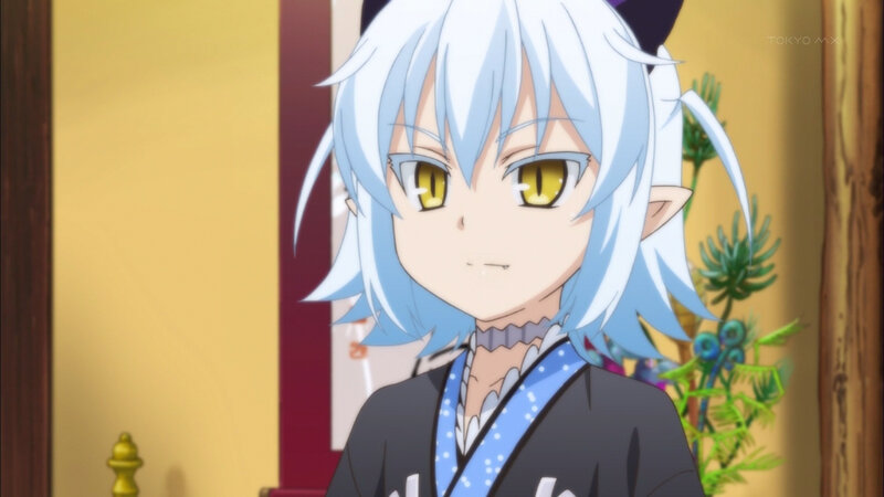 Anime Character with Blue Hair — Neutral, Kimono
