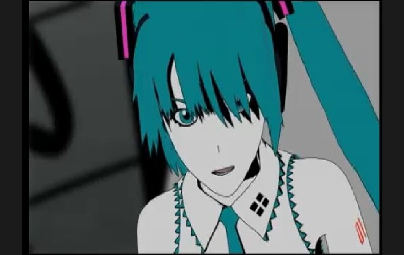 Anime Character with Blue Hair — Neutral