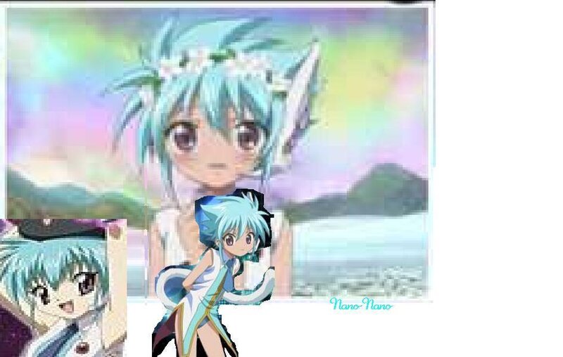 Anime Character with Blue Hair — Serene